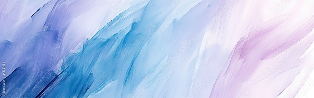 Poster abstract overlapping pencil strokes forming layered textures in soft cool tones