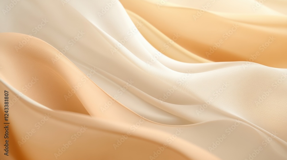 Aufkleber Soft gradient fabric creates a calming abstract background with smooth, flowing textures suitable for various design purposes