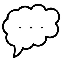 chat bubble line