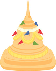 illustration sand pagoda