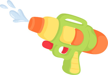 illustration water gun