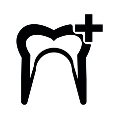Dental care icon.