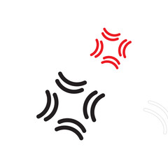 abstract black and white vector illustration