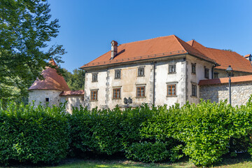 Historic Otocec castle. Slovenian national monument.