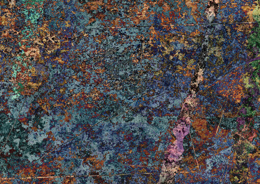 rust scratch grunge metal sheet erosion decay rotten iron steel copper verdigris mould abstract art texture background