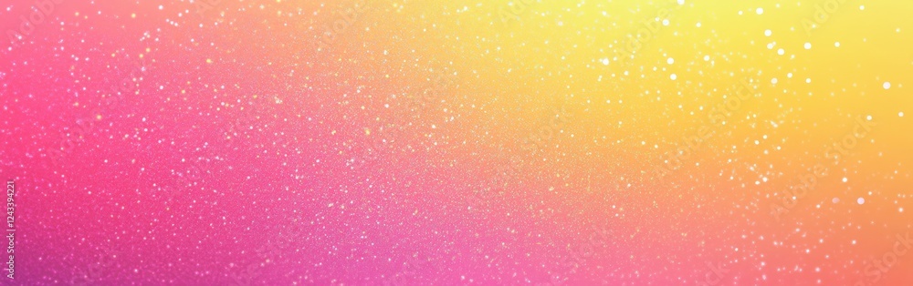 Aufkleber vibrant gradient background blending pink and yellow hues with sparkling details creates a joyful at