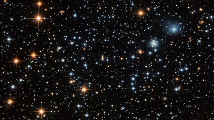 Obraz premium A stunning view of a starry night sky filled with various celestial bodies.