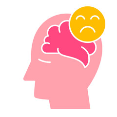 schizophrenia Icon, mental illness, mental health