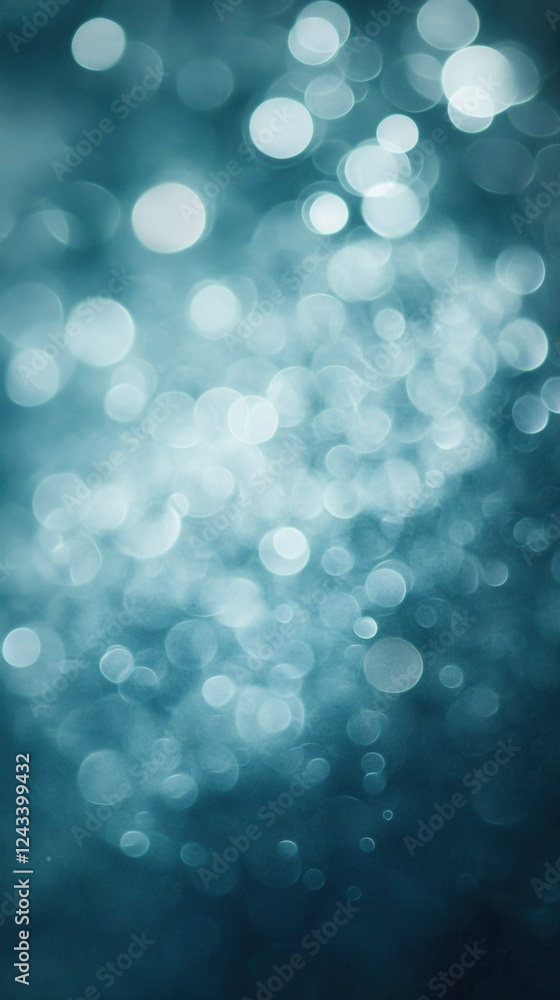 Poster Gradient backdrop with soft bokeh effects creating a serene and calming atmosphere