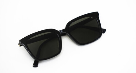 Sunglasses on isolated white background. Sun shade glasses.