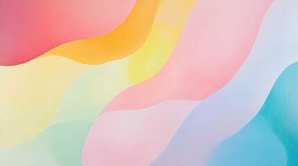 A soothing pastel abstract artwork with minimalist gradients and smooth, flowing lines for a contemporary vibe