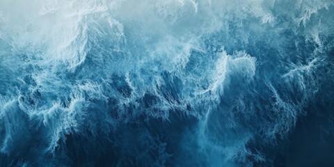 Fototapeta premium Abstract Blue Water Ocean Wave Texture