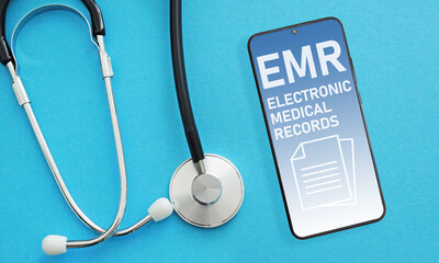 Electronic Medical Records EMR are shown using the text