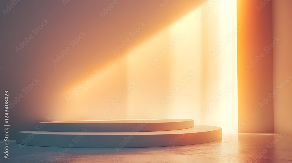 Poster elegant and sophisticated premium showcase background with soft glowing textures refined gradient to