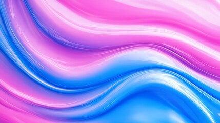 Naklejka premium Abstract Pink and Blue Swirls - Fluid, vibrant pink and blue abstract background with flowing, wavy patterns. Ideal for design projects needing a dynamic, colorful backdrop.