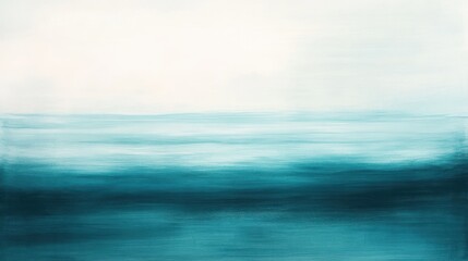 Fototapeta premium Calming gradient of pastel teal with soft strokes and gentle blurred lines for a serene atmosphere