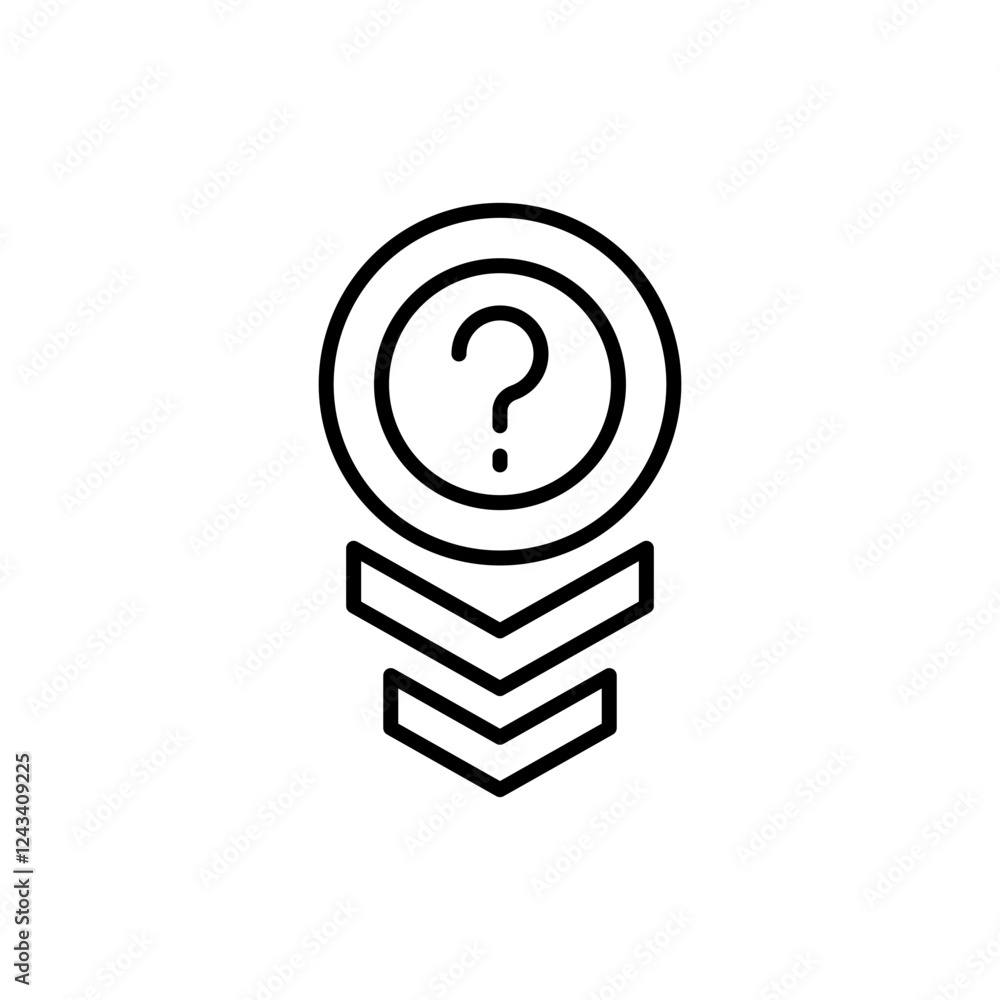 Aufkleber map pointer outline icons, minimalist vector illustration ,simple transparent graphic element .isola