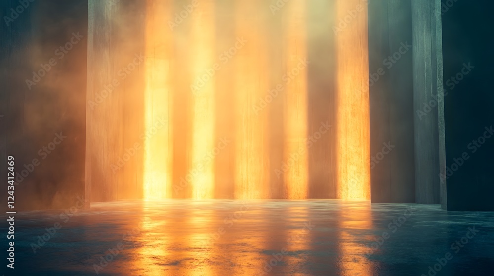 Poster elegant and sophisticated showcase background with soft glowing textures refined gradient tones and 