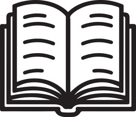 Isolated black open book icon Vector, black open book Silhouette,black open book icon set, black open book for logo,color black open book Vector illustration, Vector Graphic, EPS 10 , clip art work