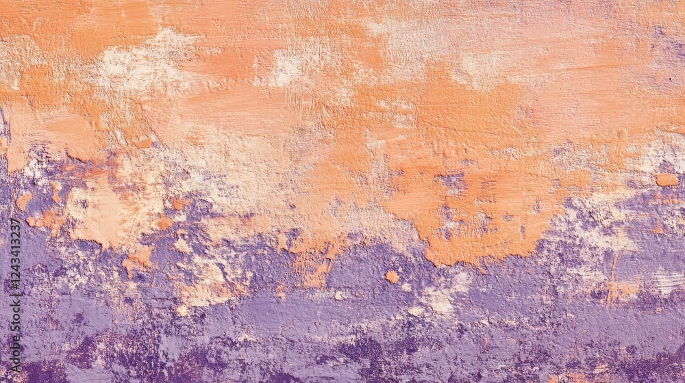 Poster muted peach and lavender backdrop with elegant pencil strokes showcasing texture and depth