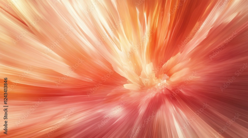 Poster elegant amber and pink strokes blend beautifully in soft negative space creating a vibrant abstract 