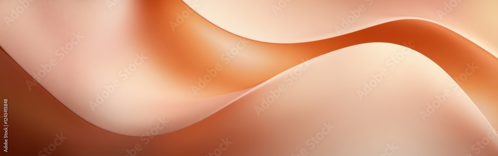 Fototapete abstract amber wave softly fading into negative space, creating a warm and inviting atmosphere