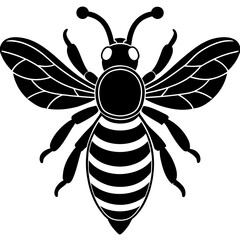 Buzzing Honeybee Collecting Nectar from Vibrant Spring Blossoms