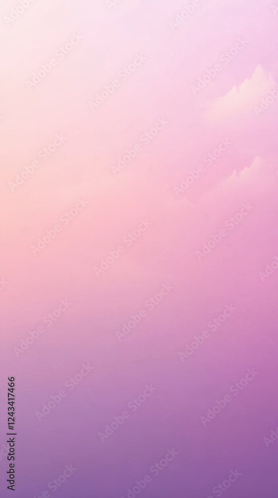 Poster dreamy coral pink and lavender gradient background with soft bokeh lights creating a serene atmosphe
