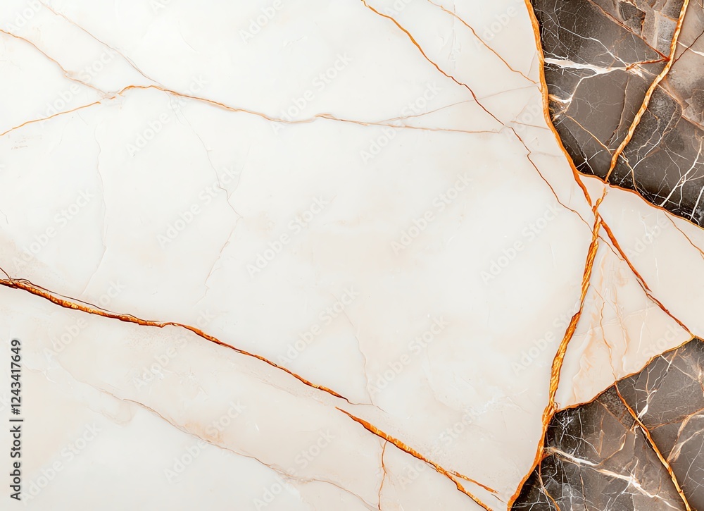 Poster a close-up view of luxurious marble surfaces featuring intricate veining and elegant patterns. perfe