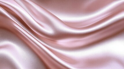 Obraz premium Soft Pink Silk Fabric Draped Texture, Shiny and Smooth with Subtle Shimmer