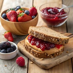 Peanut butter and jelly day poster, celebrated 2 april