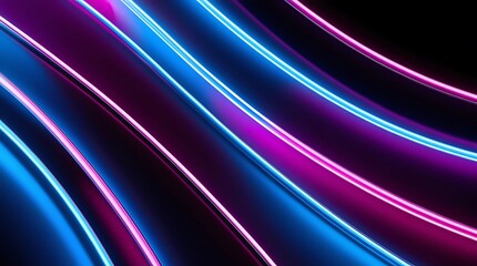 Neon Lines Abstract Background for Business and Technology Projects