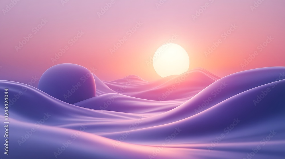 Poster elegant minimal composition featuring soft glowing gradients premium clean textures and a sophistica