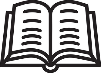 Isolated black open book icon Vector, black open book Silhouette,black open book icon set, black open book for logo,color black open book Vector illustration, Vector Graphic, EPS 10 , clip art work