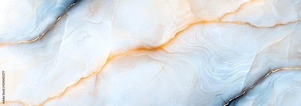 Poster a stunning abstract background featuring soft waves and fluid patterns in blue and cream tones. perf