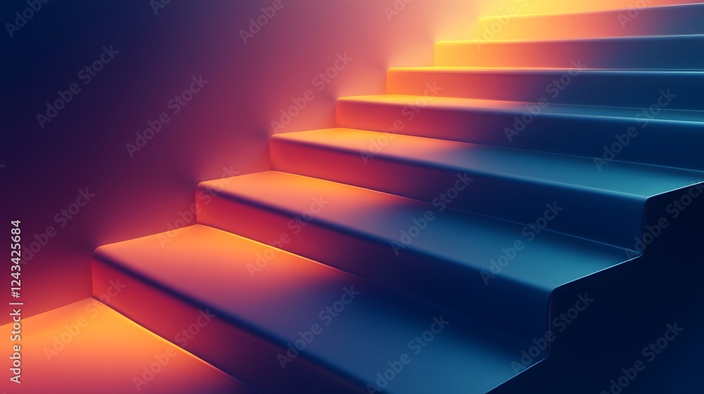 Poster elegant gradient showcase background with soft glowing tones refined clean textures and a sophistica