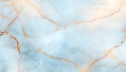 A stunning abstract marble texture featuring soft blue tones interspersed with delicate gold veining, perfect for backgrounds, designs, or artistic projects.