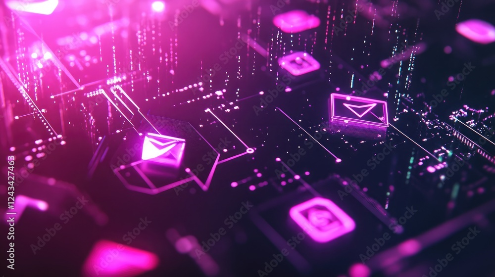 Poster a futuristic digital wallet interface with cryptocurrency logos floating around it