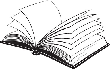 Isolated black open book icon Vector, black open book Silhouette,black open book icon set, black open book for logo,color black open book Vector illustration, Vector Graphic, EPS 10 , clip art work