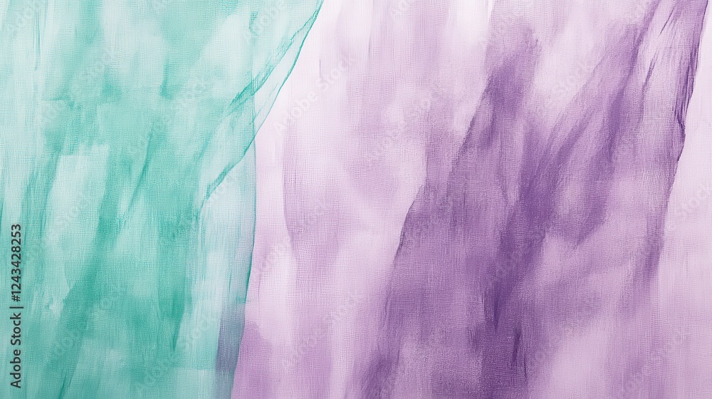 Poster elegant lavender wash with soft pencil strokes creating a calming atmosphere