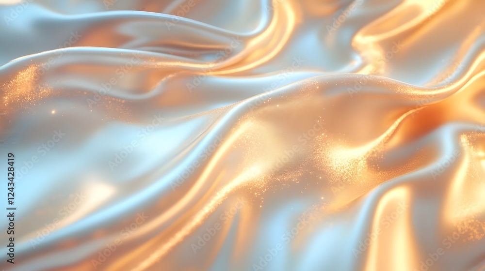 Poster shimmering showcase background with soft gradient textures refined clean surfaces and a sophisticate