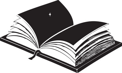 Isolated black open book icon Vector, black open book Silhouette,black open book icon set, black open book for logo,color black open book Vector illustration, Vector Graphic, EPS 10 , clip art work