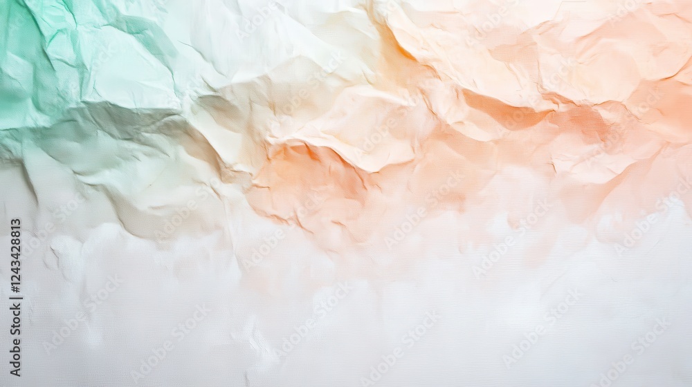 Poster Soft textures of a clean white canvas with gentle pencil strokes capturing a serene abstract design