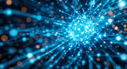 Fototapeta premium texture of stacked blue light particles