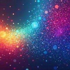 Obraz premium Radiant rainbow hues blending with metallic finish, Finish, Rainbow, Artistic