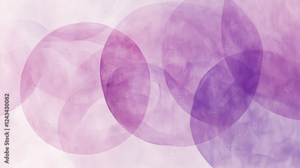Poster overlapping pastel circles create a calming abstract composition for modern art enthusiasts seeking 
