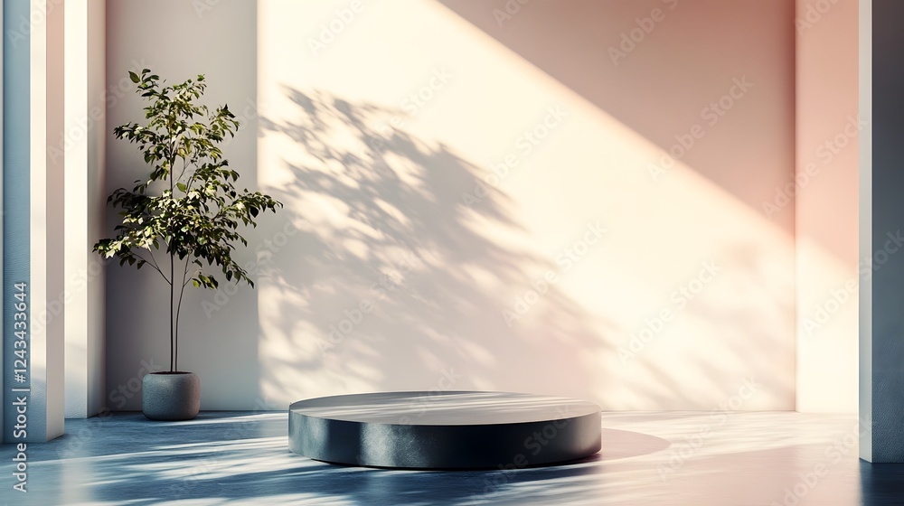 Aufkleber visually striking minimal spotlight design featuring soft subtle gradients refined tones and layered