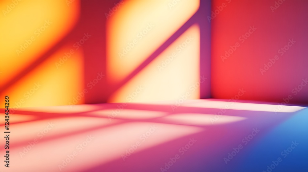 Poster smooth minimal spotlight with refined gradients clean layered patterns and bold tones a captivating 