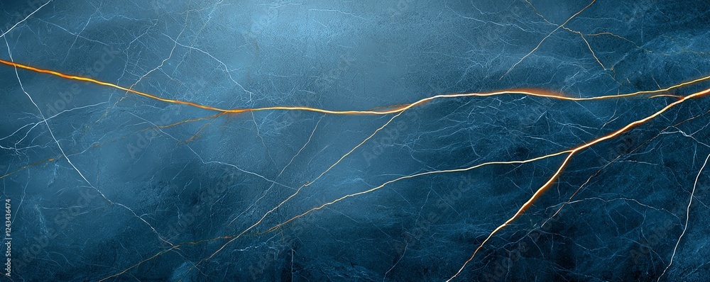 Poster an abstract design featuring textured lines over a misty blue background, perfect for use in modern 