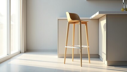 Fototapeta premium empty room with wooden floor